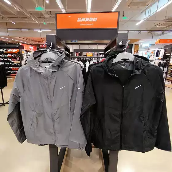 Brand European & American Men's Sports Jacket Quick-Dry Running Outdoor Cycling Activewear Casual Hooded Zip-Up Athletic Windbreaker