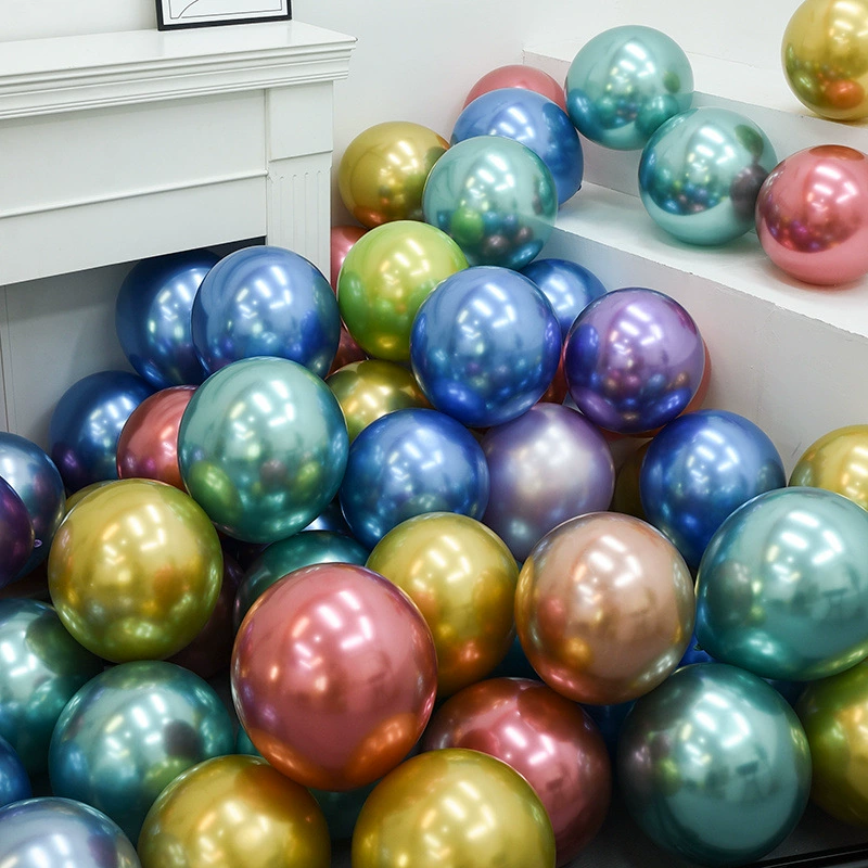 Металлический шарик? Wait: First item: "Metal balloon, latex decorations, layout, 5inch, 10inch, 12inch" -> 