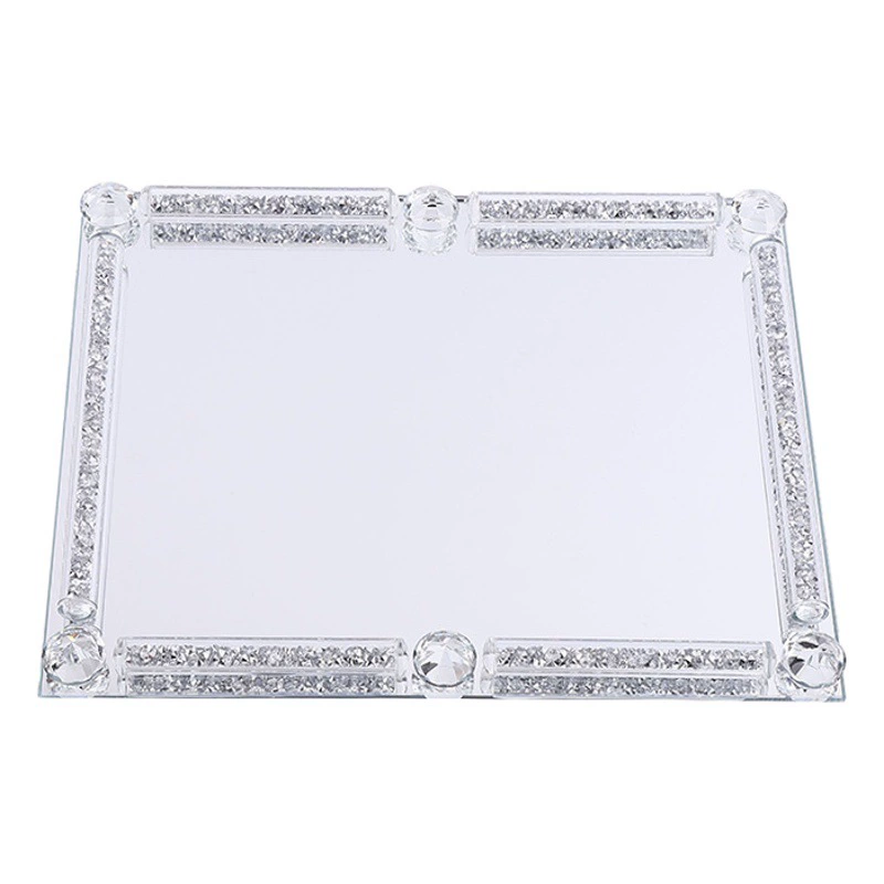 Современное минималистское украшение дома простой прозрачный хрустальный поднос образец комнаты продажи Офис Гостиная журнальный столик декоративный поднос