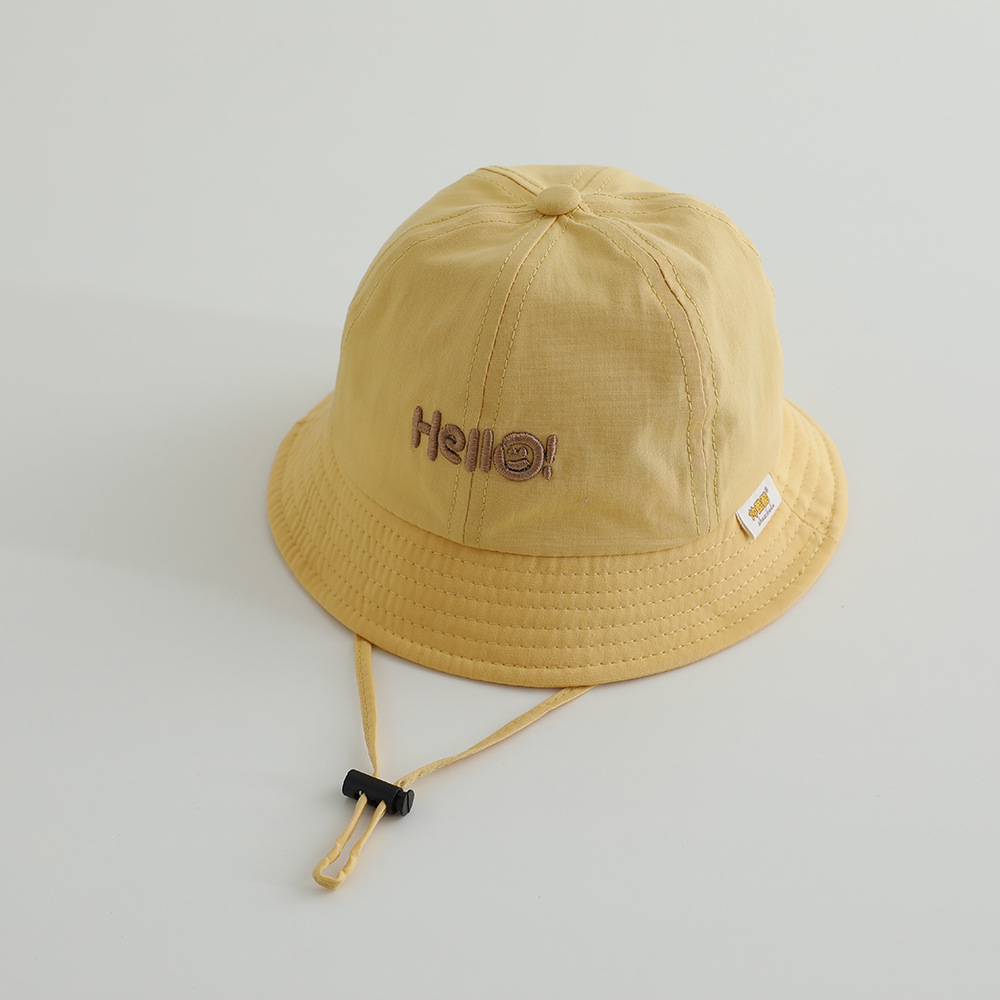 Sombrero de bebé primavera y otoño delgado sombrero de pescador protector solar bebé sombrero de verano respirable sombrero de sol para niños sombrero de sol coreano