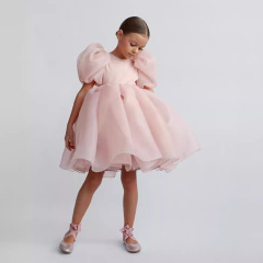 西班牙風連衣裙春夏時髦洋氣氣質款公主裙禮服周歲ins女童裝