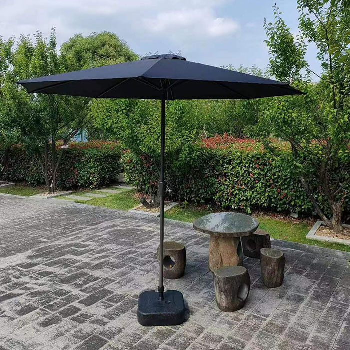 Paraguas al aire libre patio al aire libre jardín mitad de paraguas solar camping cabina de seguridad paraguas image 39