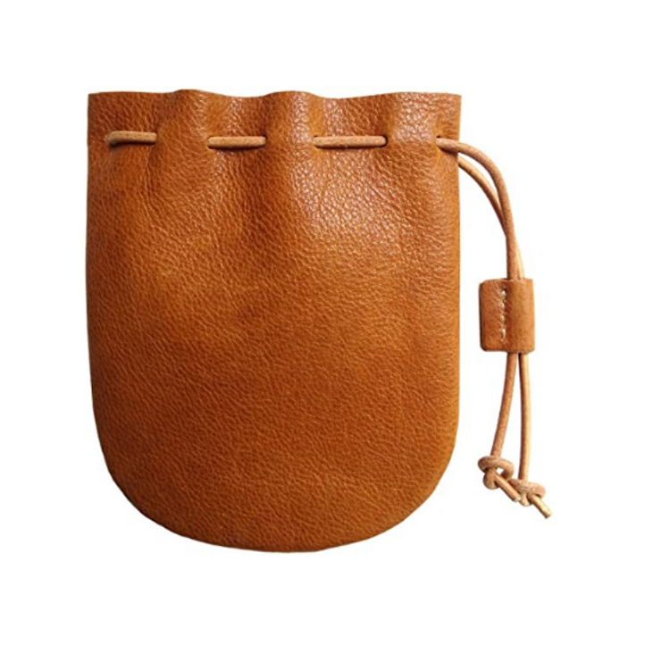 专业做PU皮束口袋 高档皮革珠宝首饰礼品收纳抽绳束口袋