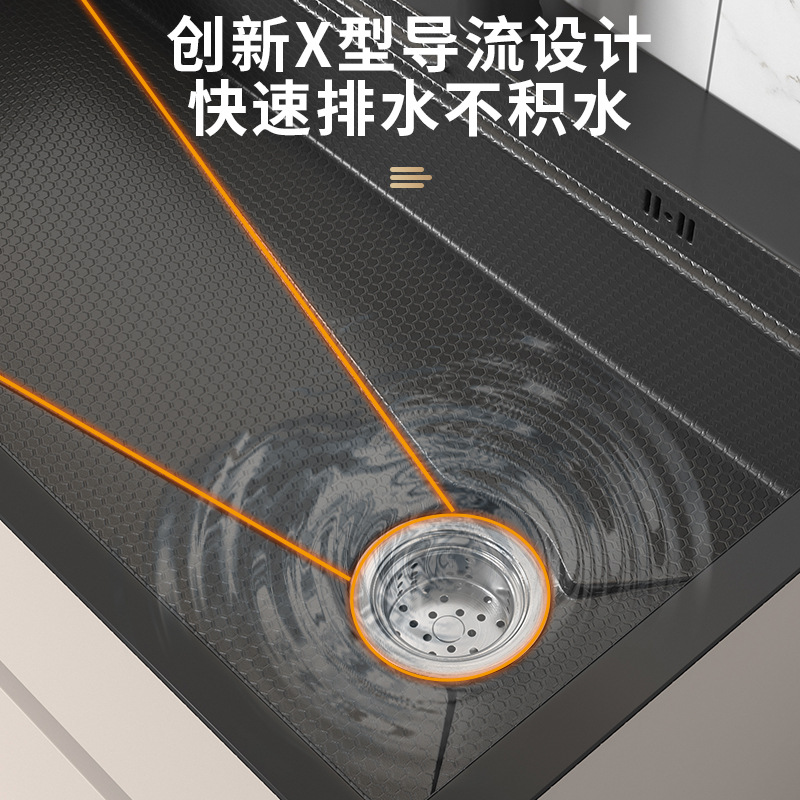 lavavajillas de cocina gabinete integrado tipo suelo de acero inoxidable lavabo de un solo tanque lavavajillas piscina de agua balcón