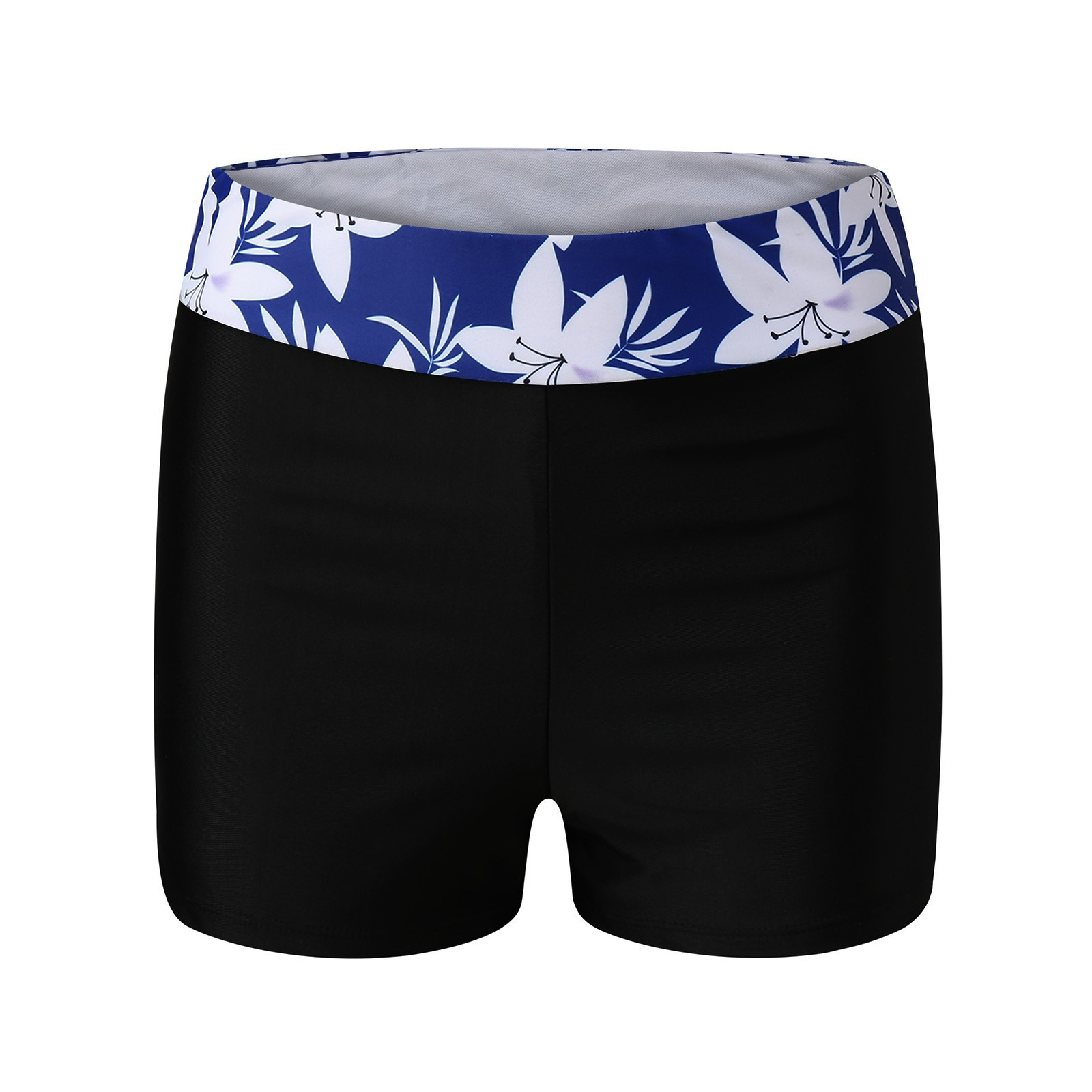 Tankini badpak met bloemenprint en shortje voor dames in grote maten - Comfortabele en stijlvolle badkleding voor vrouwen_voghion.com