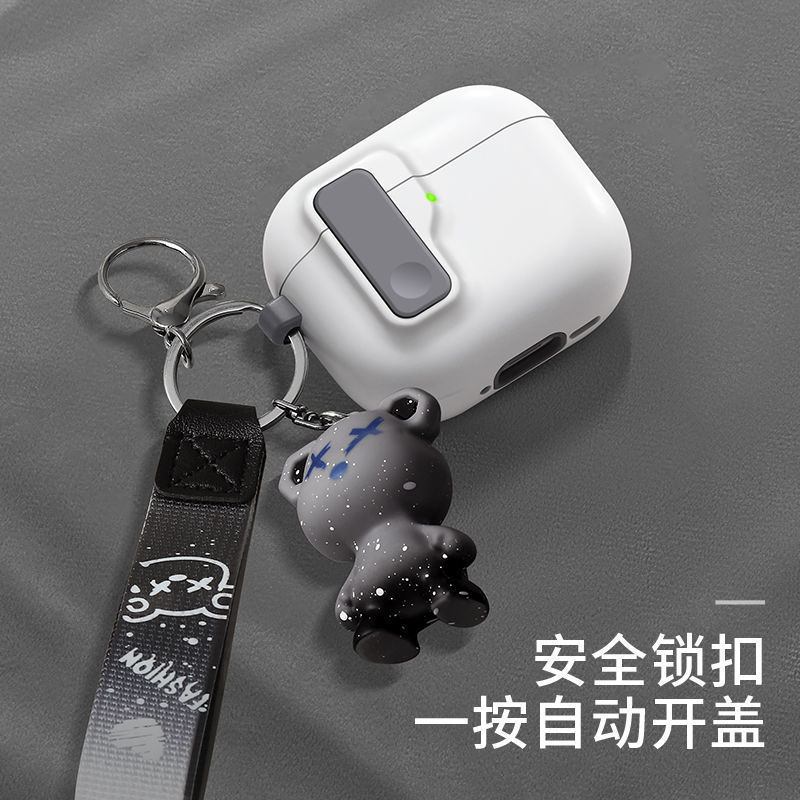 Airpods4保護カバーairポッドプロ2アップルイヤーケースairpodロックairpods3ケース|undefined