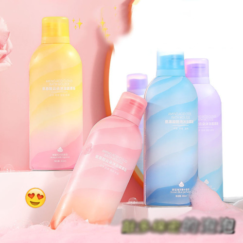 Olga Leni Amino Acid Cloud Shower Mousse Shower Gel Fragrance Large Bottle Shower Gel Men's Care One Piece Wholesale