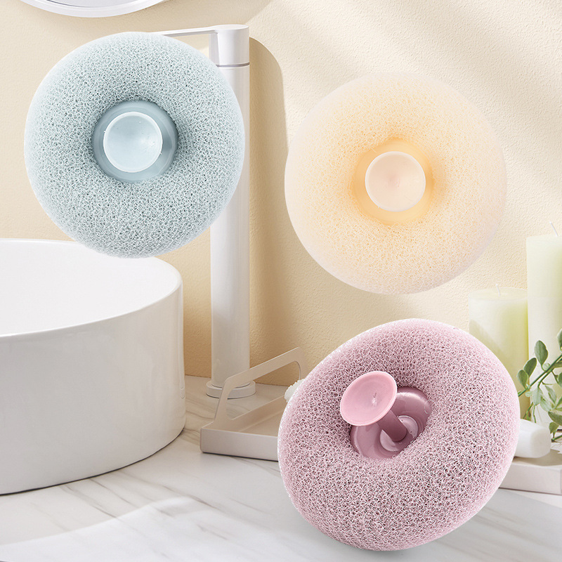 Suction Cup Shower Gadget Massage Bath Ball Bath Brush Scrub Sponge Back Scraper Mud Bath Scraper Wholesale