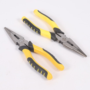Tiger Skin Handle Needle-Nose Pliers Wire Pliers in Stock Wholesale Heavy-Duty Multi-Functional Labor-Saving Vise Needle-Nose Pliers Flat-Nose Pliers