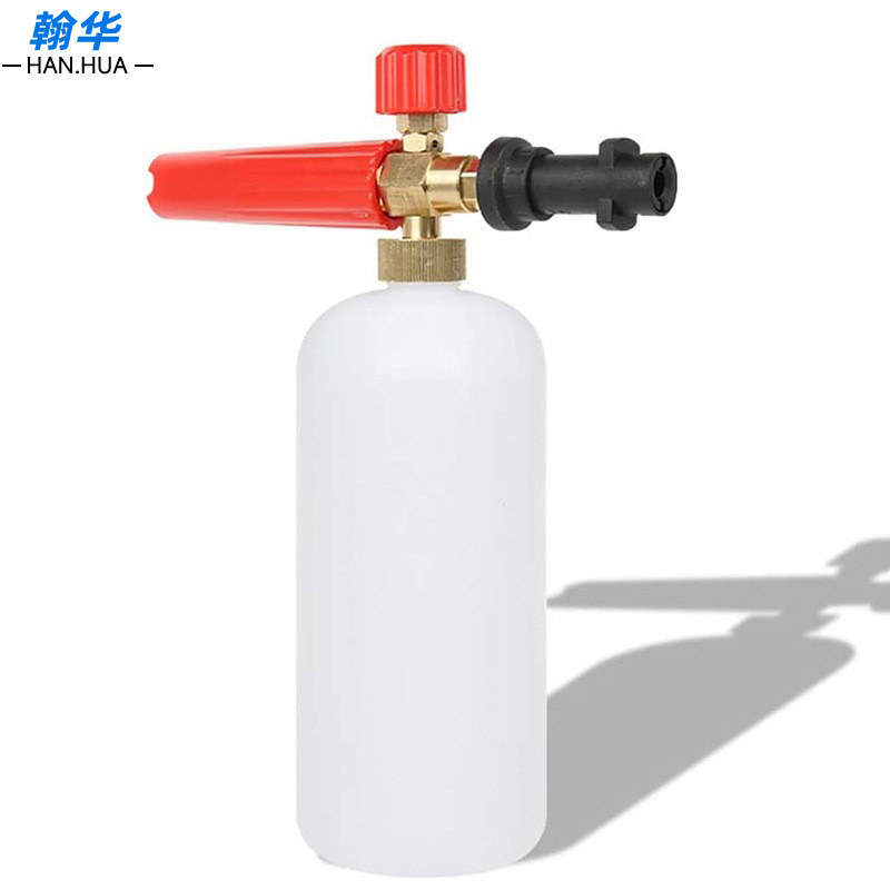 厂家泡沫喷壶1/4快插常用高压泡沫枪洗车枪1升外贸跨境电商泡沫枪