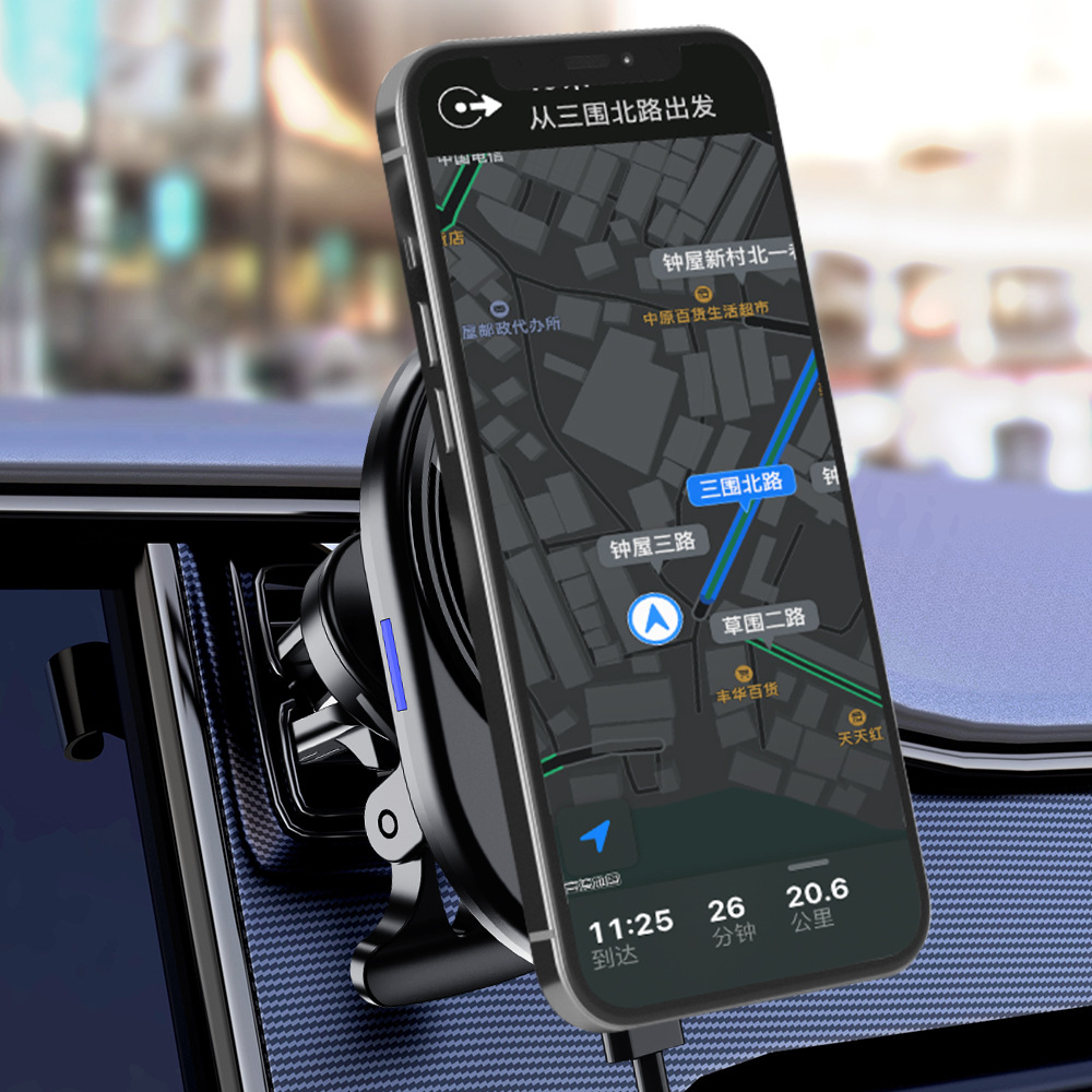 D8 magnetisk billaddare lämplig för iPhone 12 trådlös laddning på Apple-telefoner_voghion.com