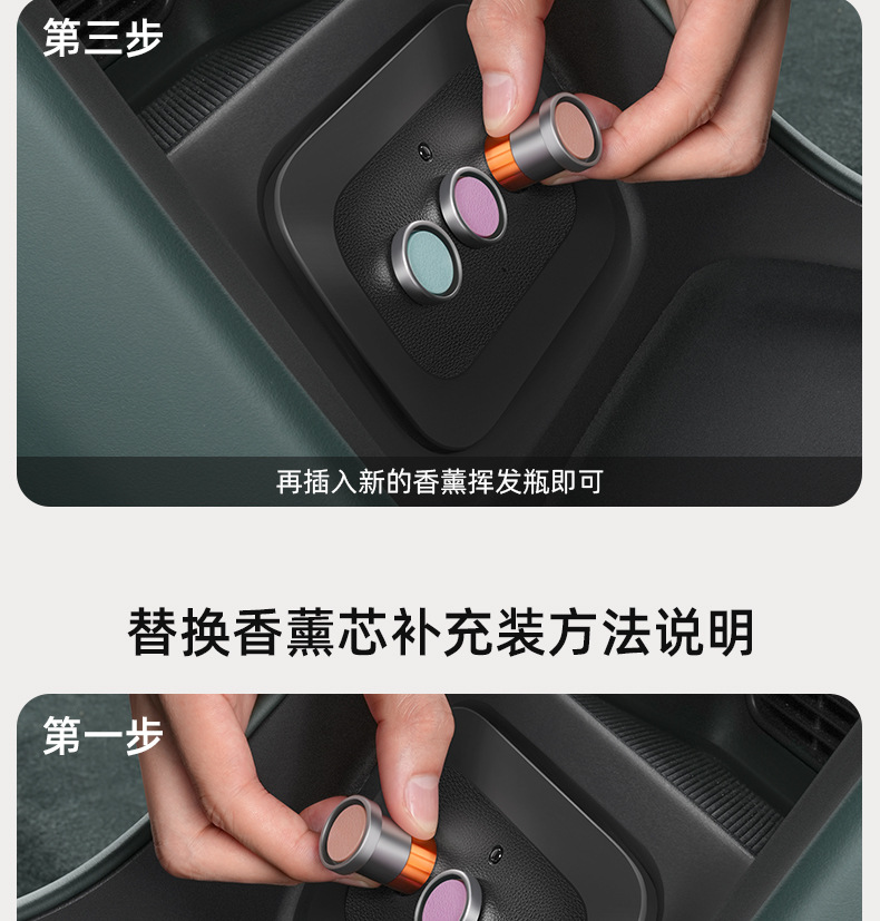 Suitable for Xiaomi Yu7/Su7 Car Aromatherapy Smart Fragrance Machine Replacement Core Fragrance Liquid Perfume Cup Holder Supplies