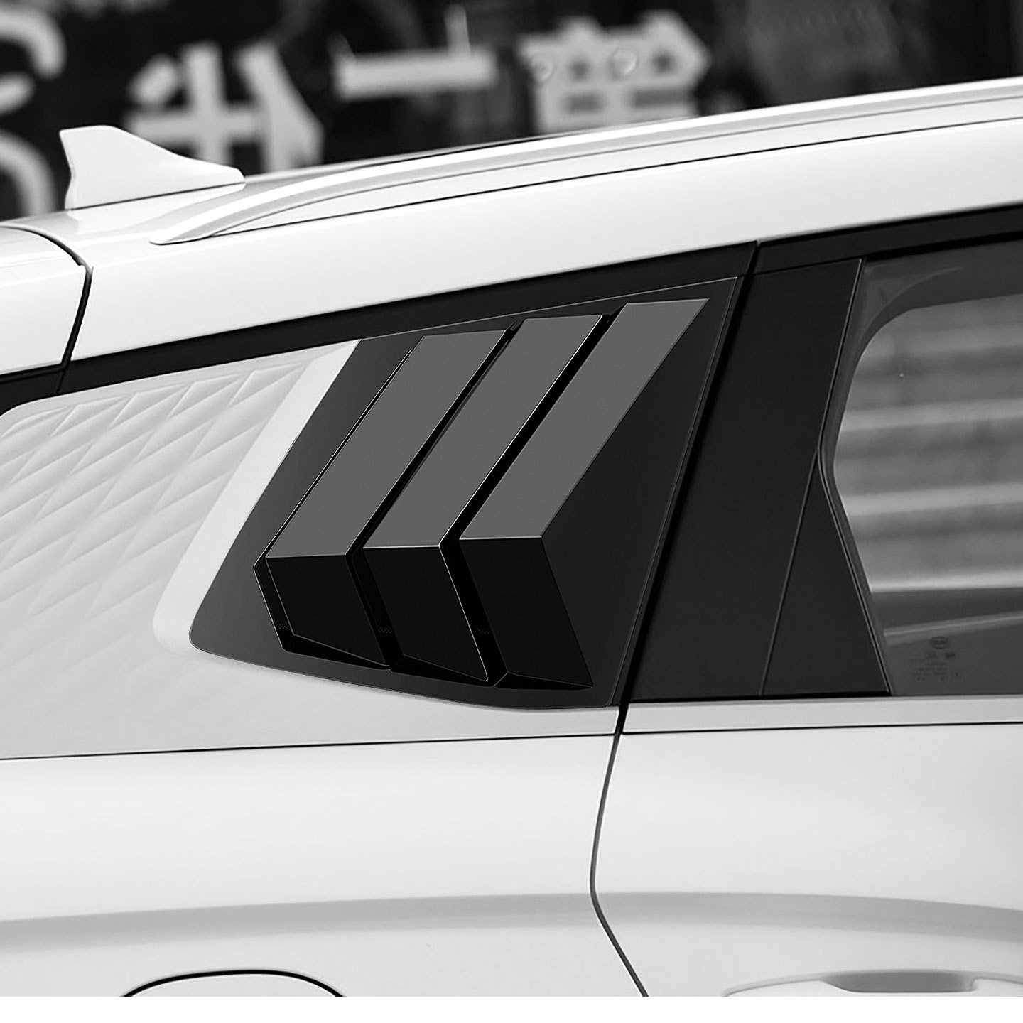 Suitable for 23 Song Pro Champion Edition/Sealion 5 Rear Triangle Blinds Window Trim Black Modification