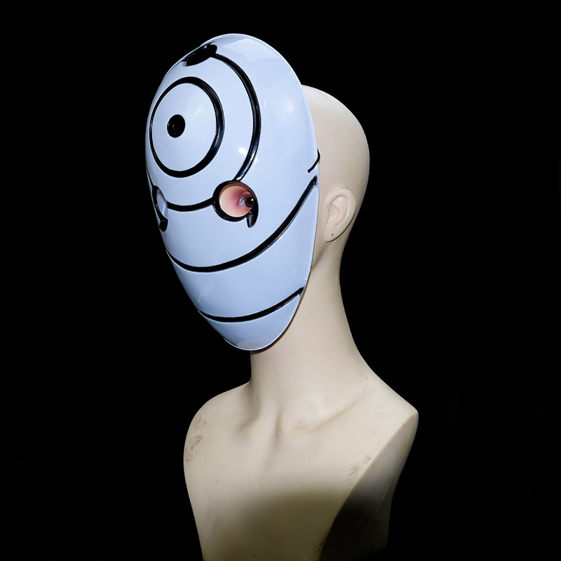 Figura de anime ninja COS Obito máscara facial completa máscara de Obito máscara de Afei Uzumaki disfraz de Halloween