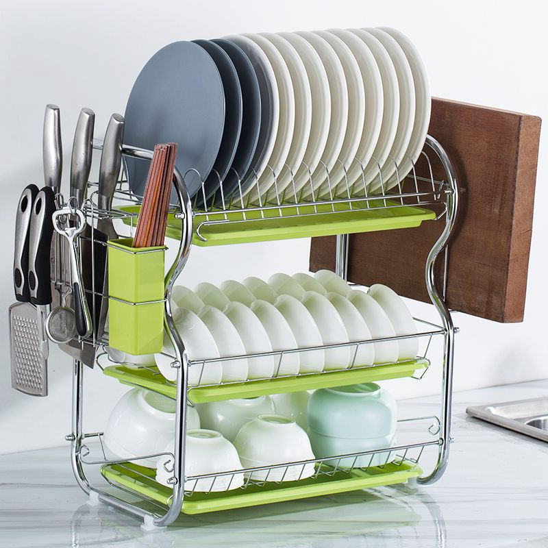 【3단 도마】【녹색 접시 3개】【칼꽂이 걸이 포함】--- 시즌 특가