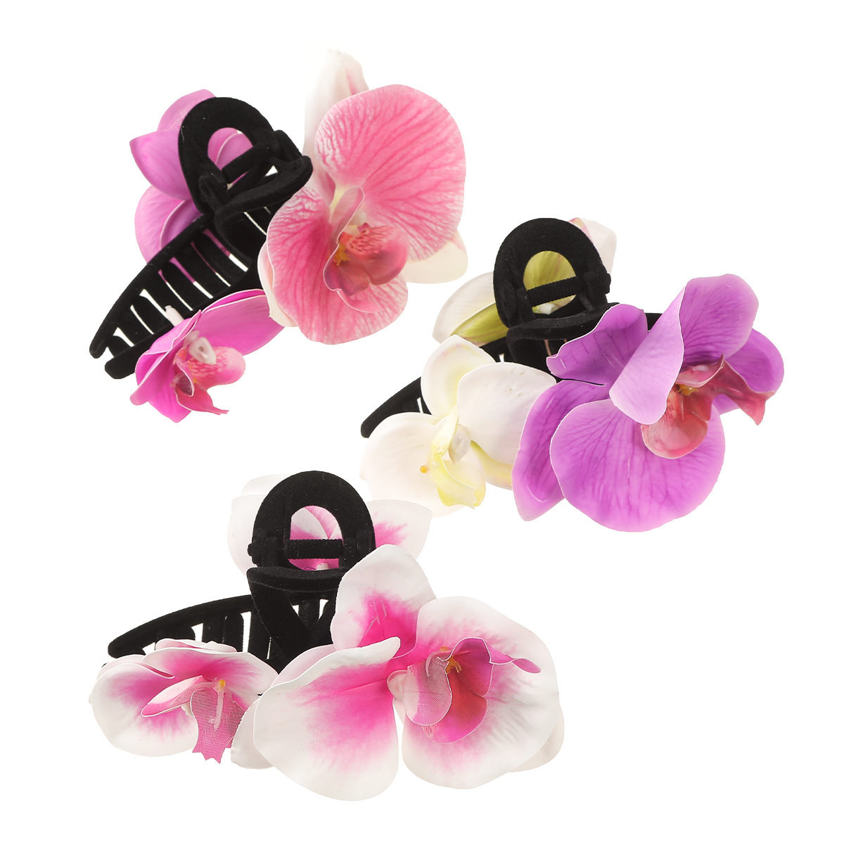 90g Weight Hair Claws Hair Accessories Type 1 Piece Quantity Date, Tea Party Occasion Mixed materials Material Flower Pattern All Seasons Season Women's Gender Sweet Style Sweet Women's Flower Mixed Materials Hair Claws 1