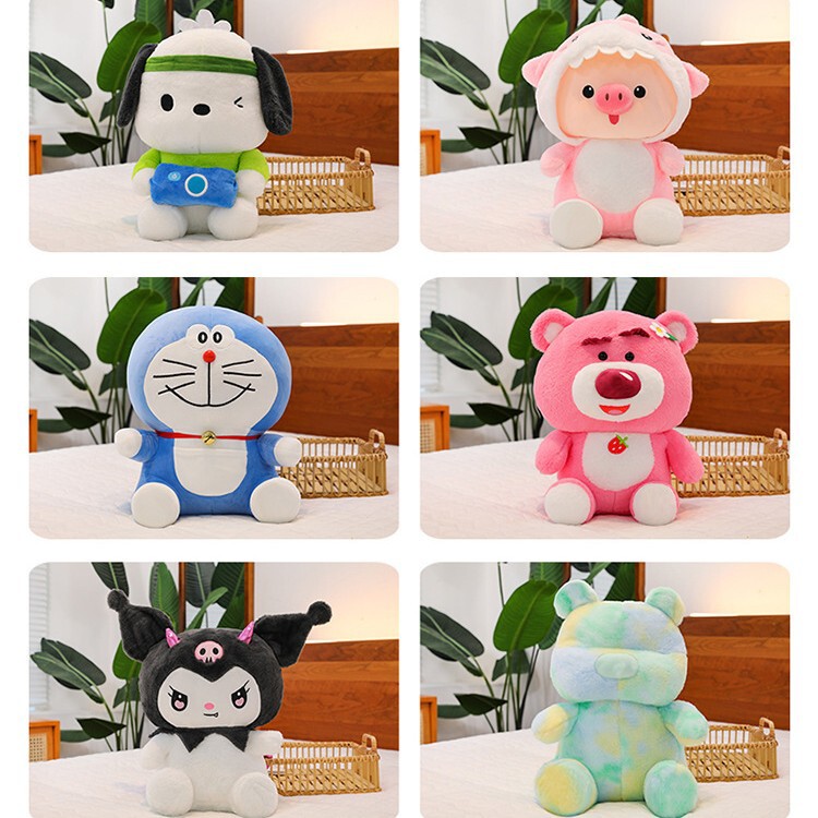 Custom 15inch Accompanying Duck Exchange Doll Cartoon Plush Wedding Game Gift Scissor Machine Doll Grabber Machine Doll