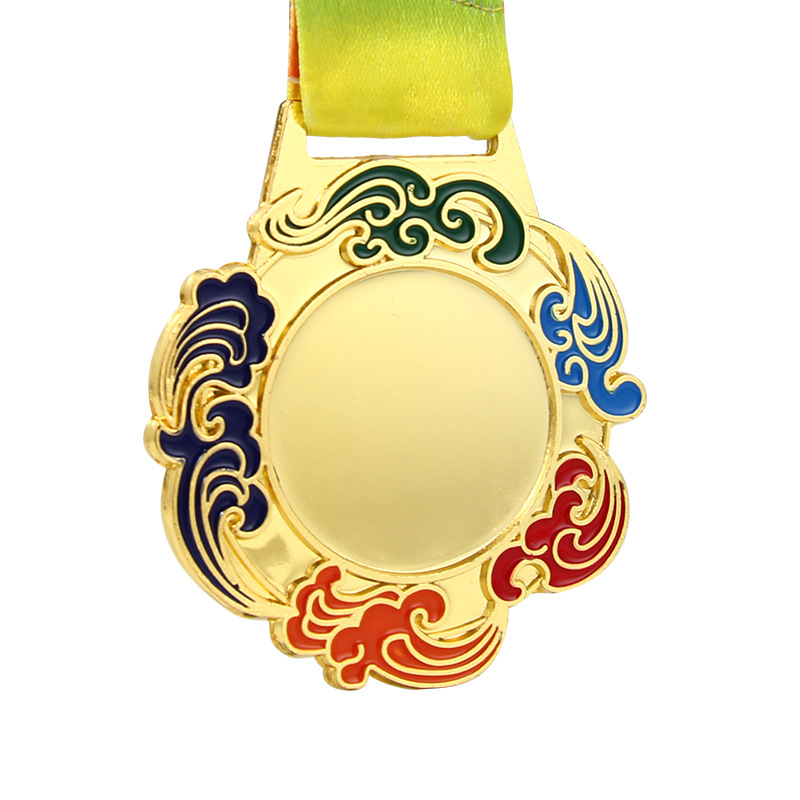 Medalla conmemorativa general Medalla en relieve Juegos Medalla de metal Medalla de premios Maratón de Xiangyun