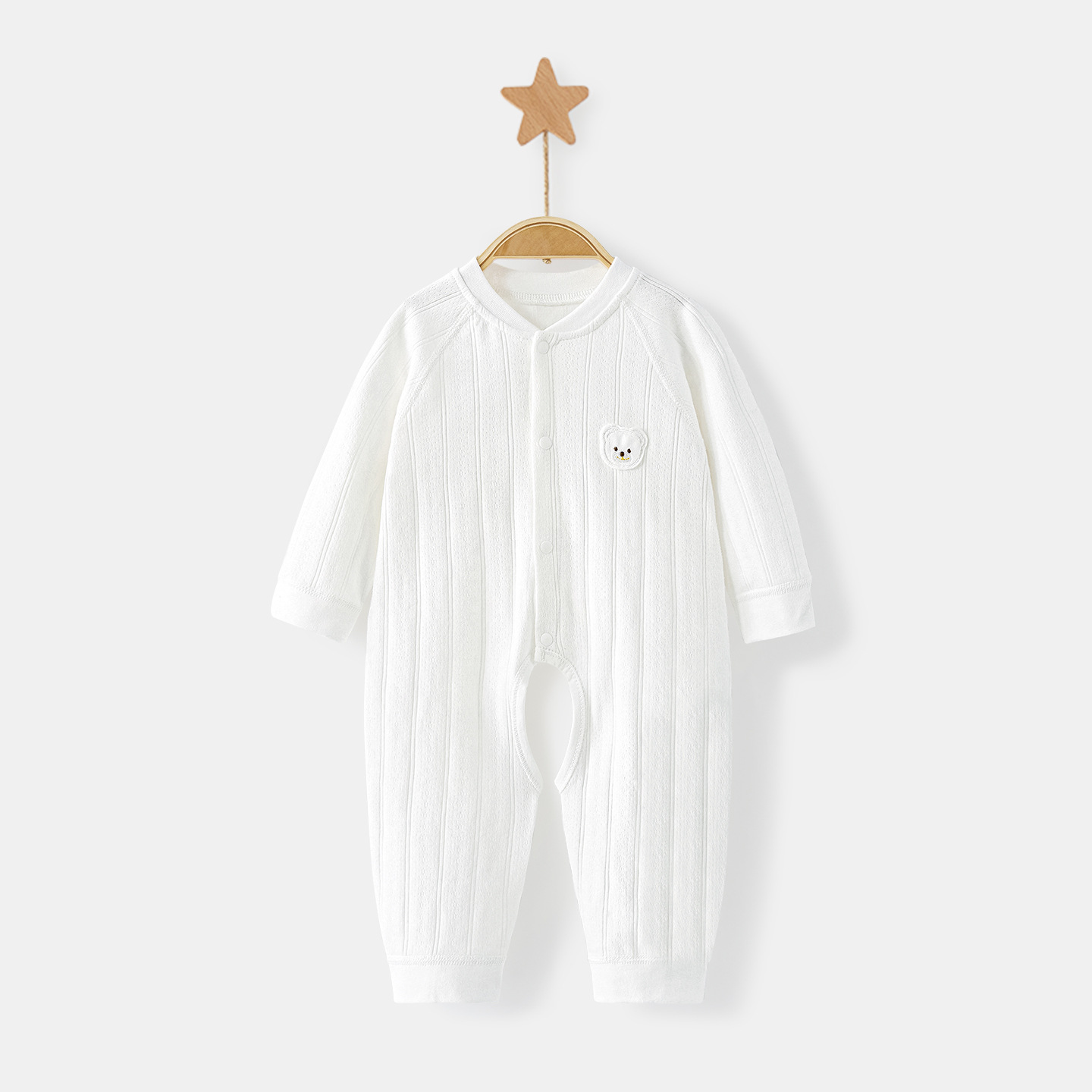 Primavera y otoño baby overcoat, ropa de recién nacidos para niños, niñas y niños pequeños, delgada base de algodón abierta, ropa de otoño bebé