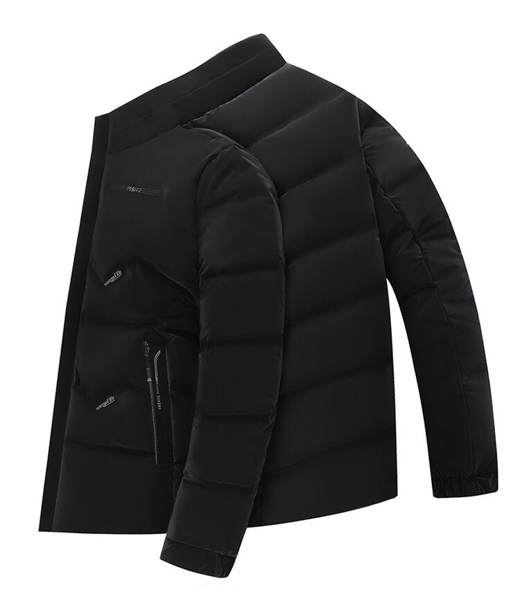 Piumino uomo invernale giacca in cotone con collo alto moda_voghion.com