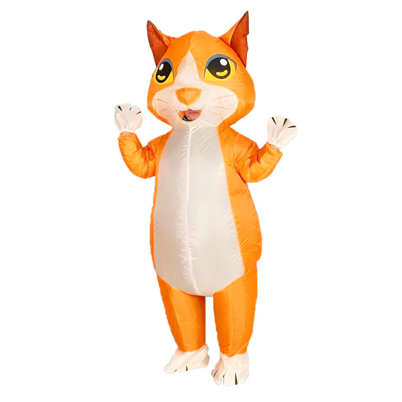 Fábrica transfronteriza gato y ratón dibujos animados muñecas inflables Halloween espectáculo comercial crucero caminando espectáculo escenario ropa de props