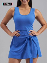 Y 24341 Striped Yoga Dress �����٤ȹ ŷ������羳����ѷ����