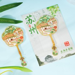 工場直送、在庫あり、新作蘇州琵琶ペンダント冷蔵庫マグネット、都市観光名所金属工芸品