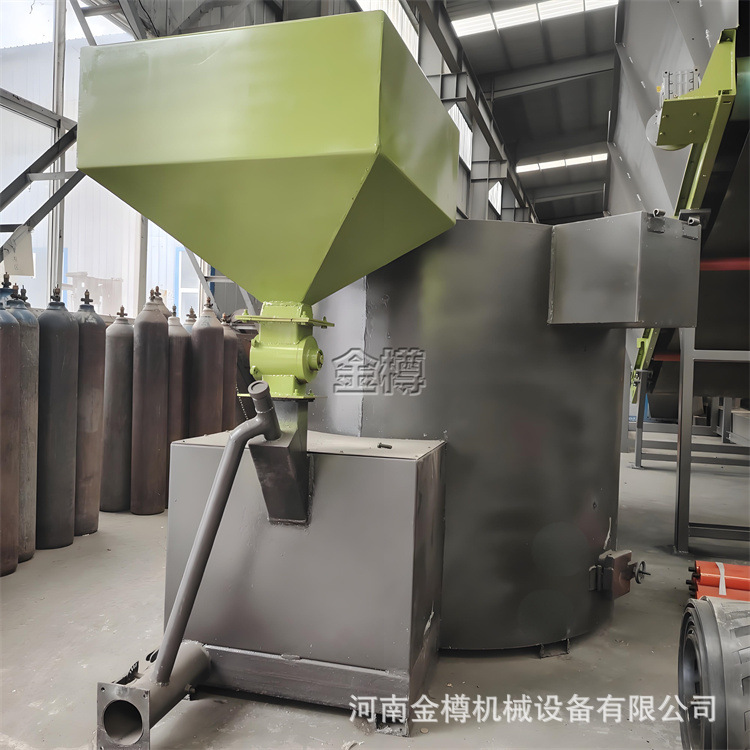 1吨5吨生物质颗粒熔铝炉 压铸机边炉化铝炉 废旧金属熔炼炉设备