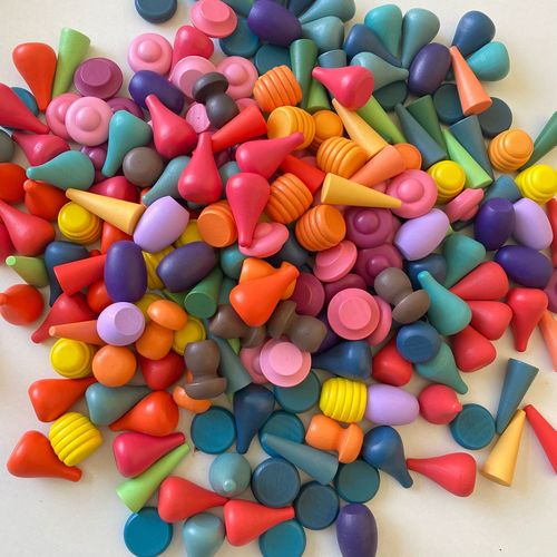 Little cute building blocks children's educational open creative theme construction building blocks building toys diy early education 2-6 years old