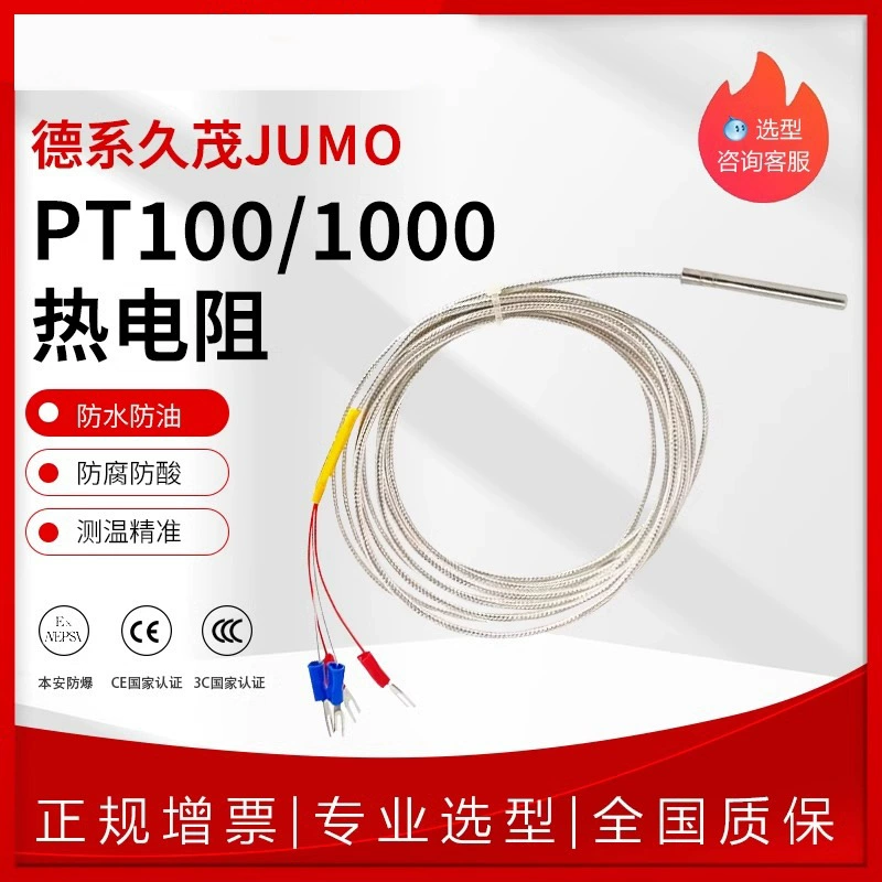 Германия JUMO Jumao Core PT100 Датчик температуры PT1000 платиновый термический резистор платиновый датчик сопротивления водонепроницаемый тип