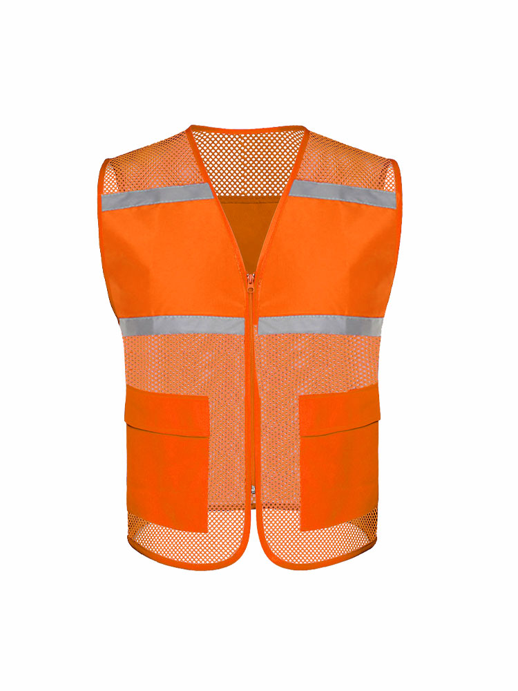 Verano gran malla ventilada chaleco reflectante chaleco grupo de voluntarios ropa de construcción fluorescente ropa fija