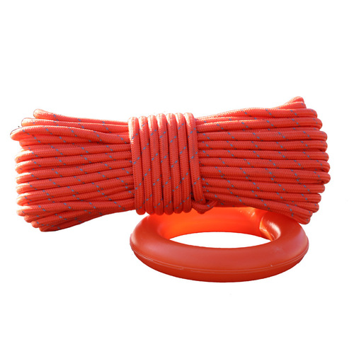 Floating rope with reflective surface, safety water guidance rope, life-saving floating reflective rope
