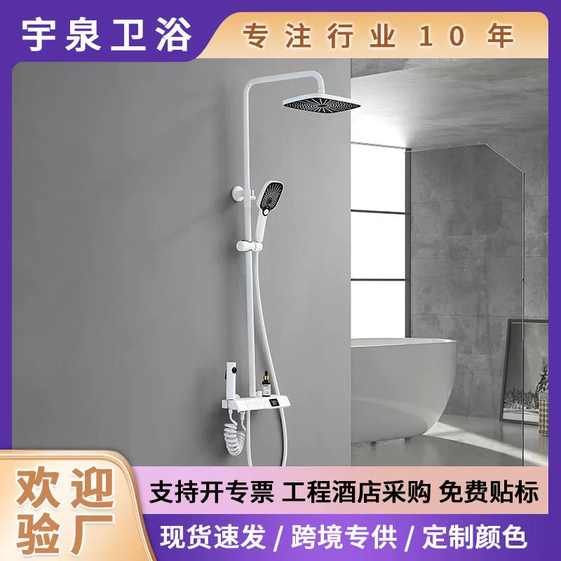 Piano keys Shower Set Multi -Functional Show High -pressure Spray Gun Terminal Display Bronze Show Set
