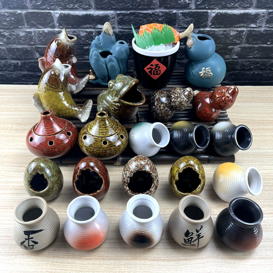 Банки сашими украшают сухие ледяные чашки