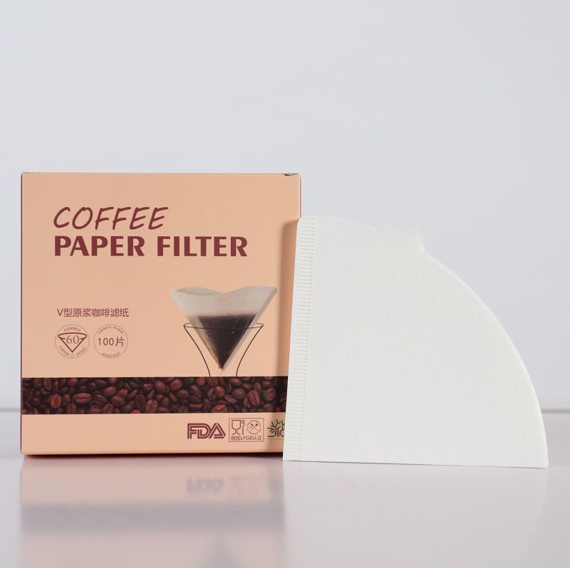 ログパルプ V 字型コーヒーフィルターペーパー V60 フィルターカップコーヒードリップ濾紙既製コーヒーフィルターボックス手醸造|undefined