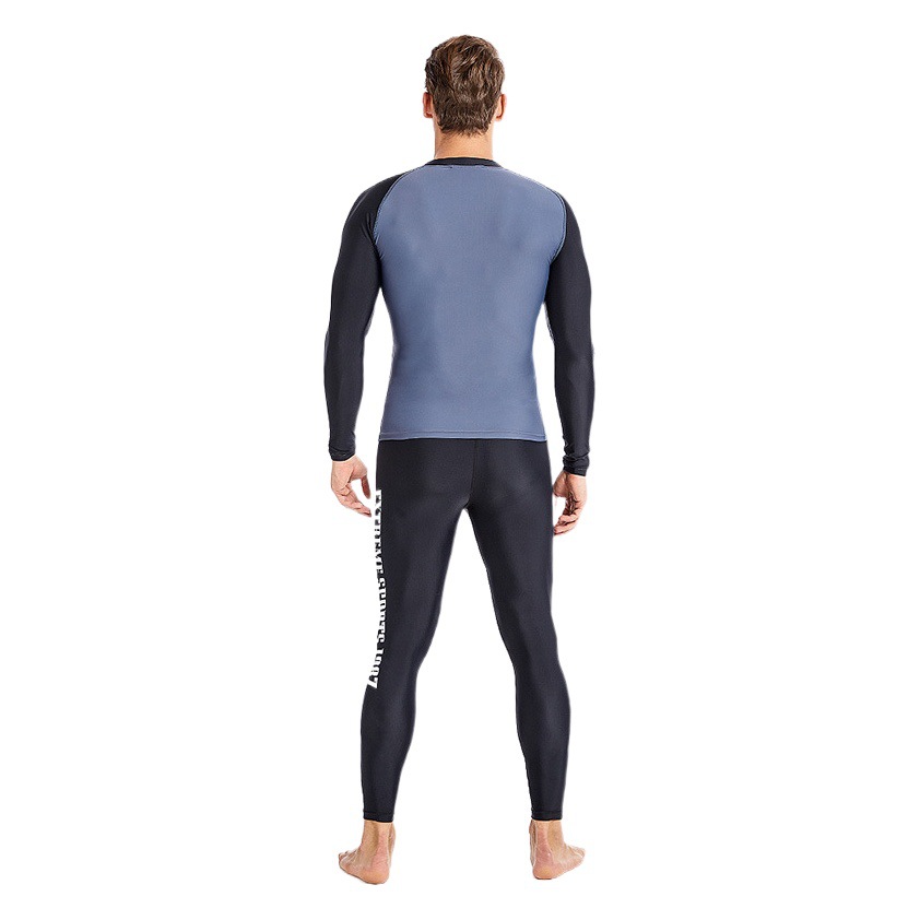 Ready-Made New Cross-Border Outdoor Sports Tight-Fitting Quick-Drying Wetsuit Long-Sleeved Split Swimsuit Men's Surfing Suit