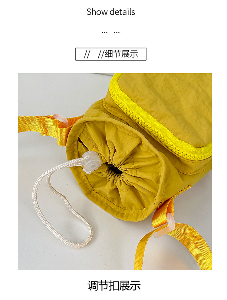 New solid-color student cycling casual women's bag, lightweight outdoor mobile phone bag and accessory bag undefined