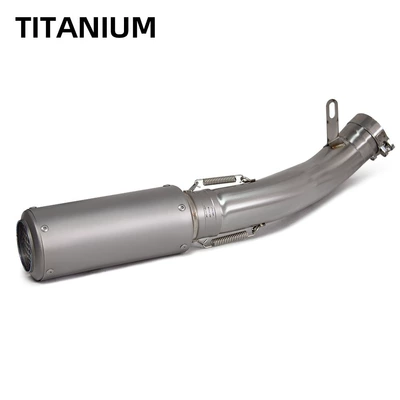 Steel Front Section Sc Carbon | Motorcycle exhaust pipe