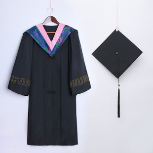 Bachelor's Uniforms for Male and Female College Students, Graduation Gowns, College Undergraduate Science and Liberal Arts Doctoral Degrees, School Emblems, Cross-Border Wholesale