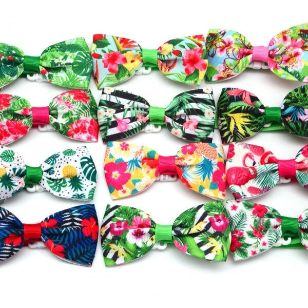 Tropical Rain Forest Shawai Wind Pet Terring Pet Bow Dogs and Cat…
