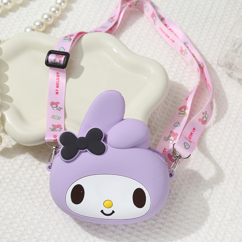 Children's Silicone Bag Cartoon Melody Fashion Coin Purse Girls My Little Pony Crossbody Bag Cute Shoulder Bag