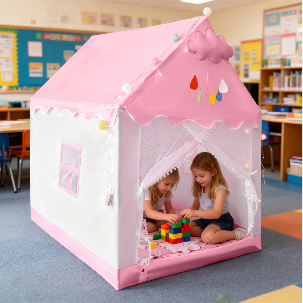 Carpa transfronteriza para niños Carpa de princesas Carpa de niñas Casa de juegos interiores Fortress Princess Castle House of Games image 5