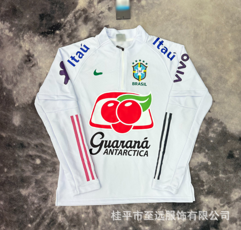 Brasileño chaqueta de asalto con capuchón, abrigo a prueba de viento, abrigo a prueba de agua, fábrica de fuentes deportivas, ropa de entrenamiento de fútbol al por mayor image 25