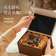 议价260830 猫王音响猫王小王子蓝牙音箱复古迷你小音响原木质收