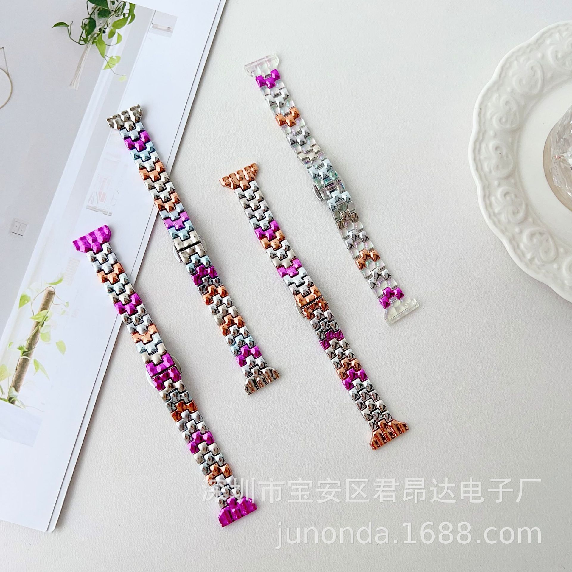 Suitable for Applewatch11 Dragon Pattern Building Block Strap Iwatch10 Xiaomi 10/9/8 Colorful Splicing Strap New