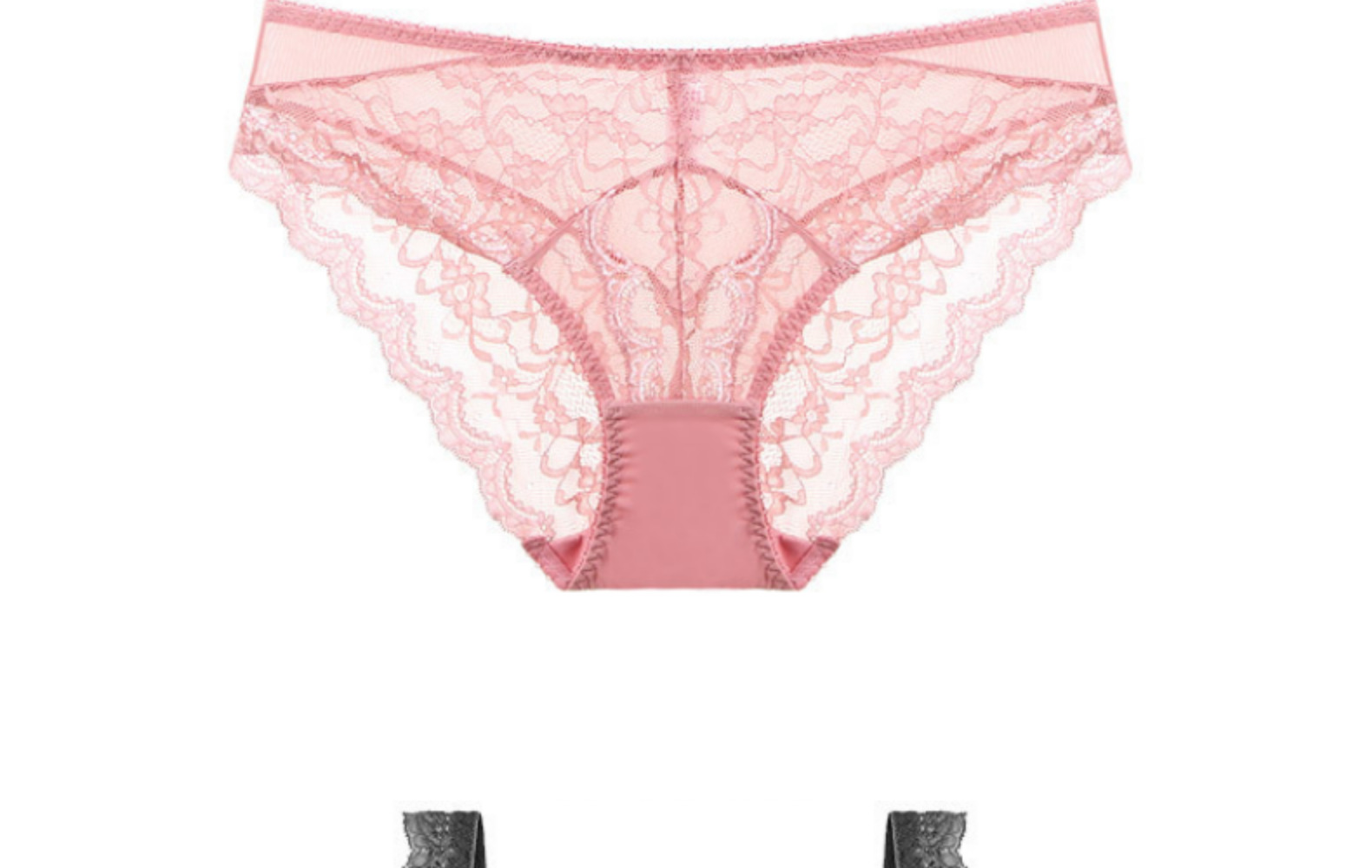 Women's Lace Bra And Briefs Set Comfortable Cotton For Large Bust_voghion.com