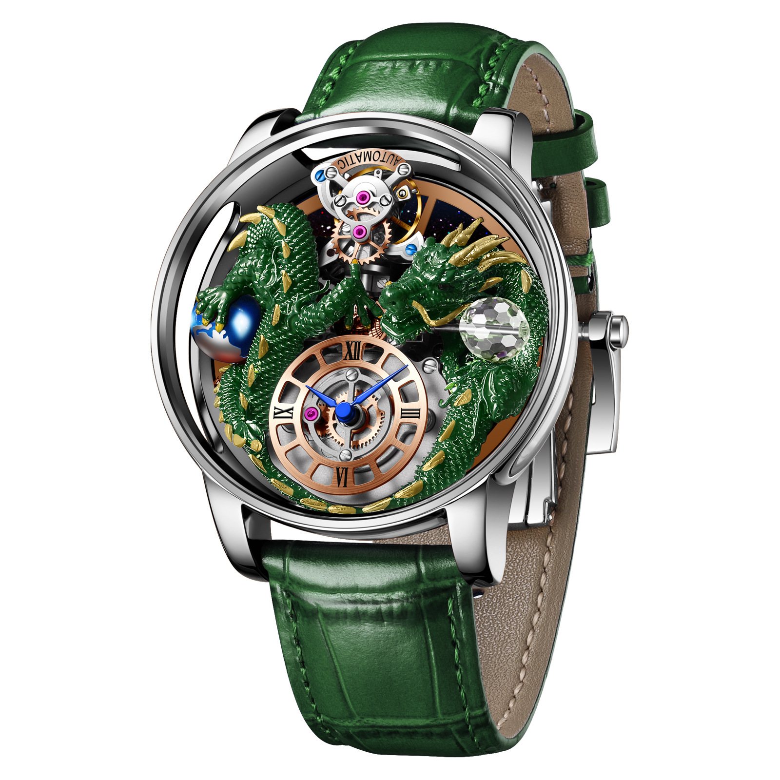 Bạc Shell Green Dragon Da xanh