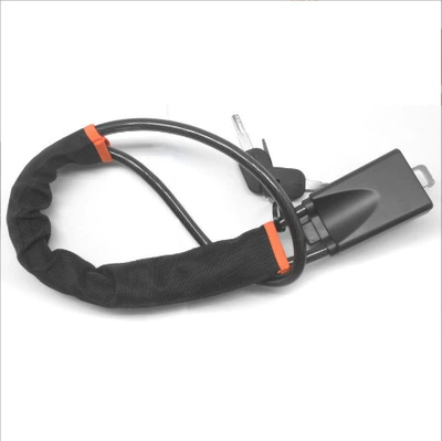 Car Steering Wheel Lock New Seat Belt Buckle Lock Steel Cable Lock Steering Wheel Universal Anti-Theft Lock Car Handle Lock (Car lock) - black-color