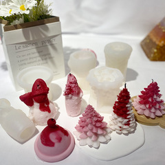 クリスマスツリー香薫ろうそくシリコン金型クリスマスdiy拡香石手作り石けん石膏研磨具滴糊金型