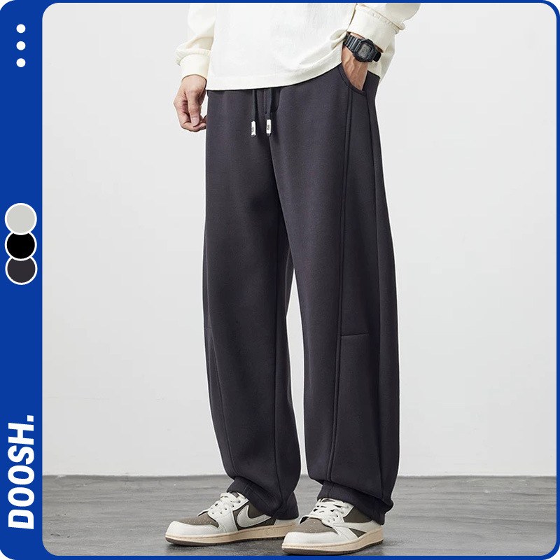 Loose Casual Pants for Men, Spring and Autumn 2025 New Straight-Leg Casual Pants, Loose Trendy Curved Knife Sports Sweatpants for Men